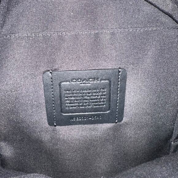 Coach West Pack Pebbled Leather Sling Bag – Black - Picture 7 of 7